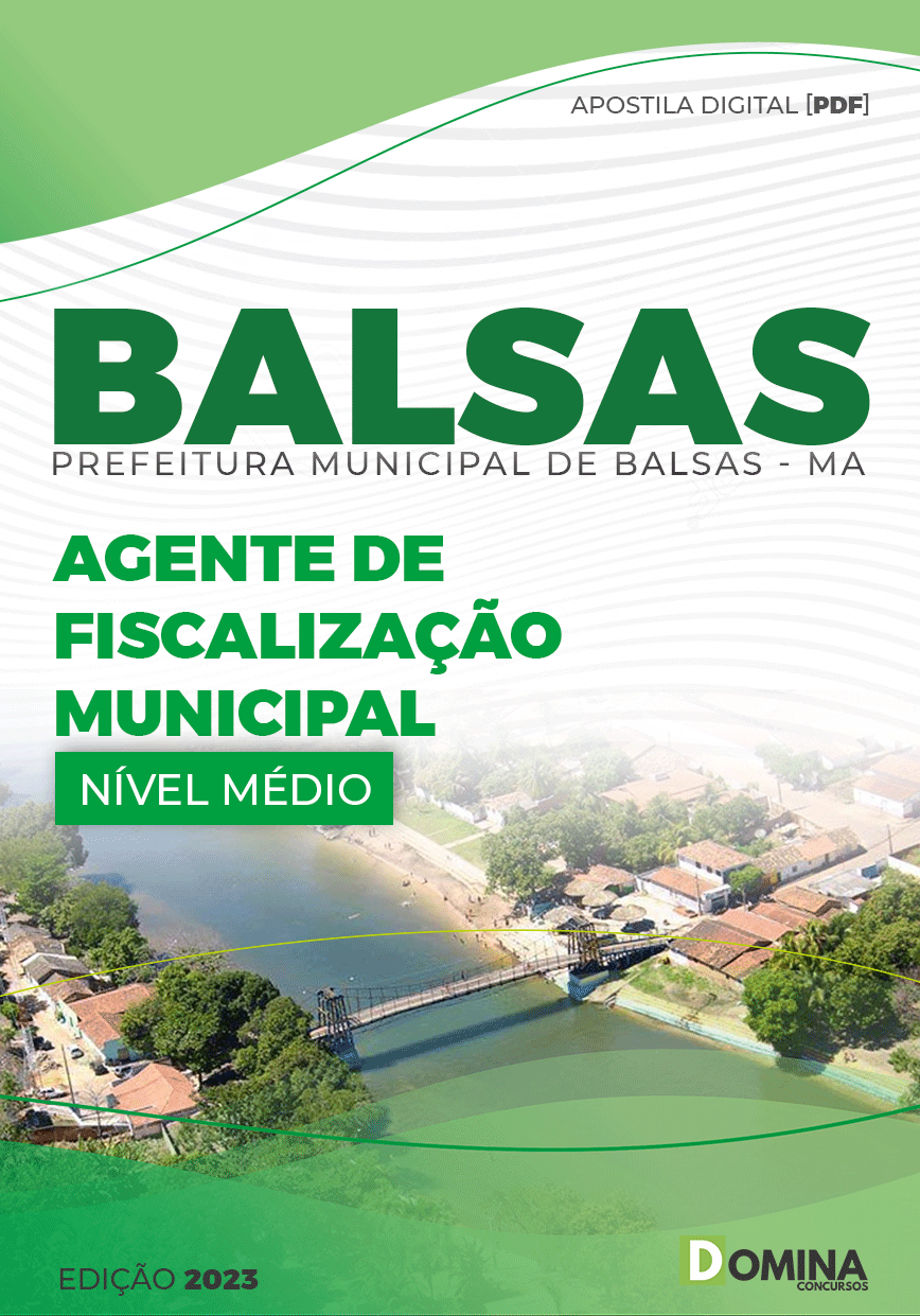 Apostila Pref Balsas MA 2023 Agente Fiscalização Municipal