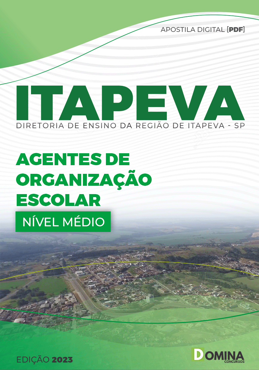 Apostila Diretoria Ensino Itapeva SP 2023 Agente Organização Escolar