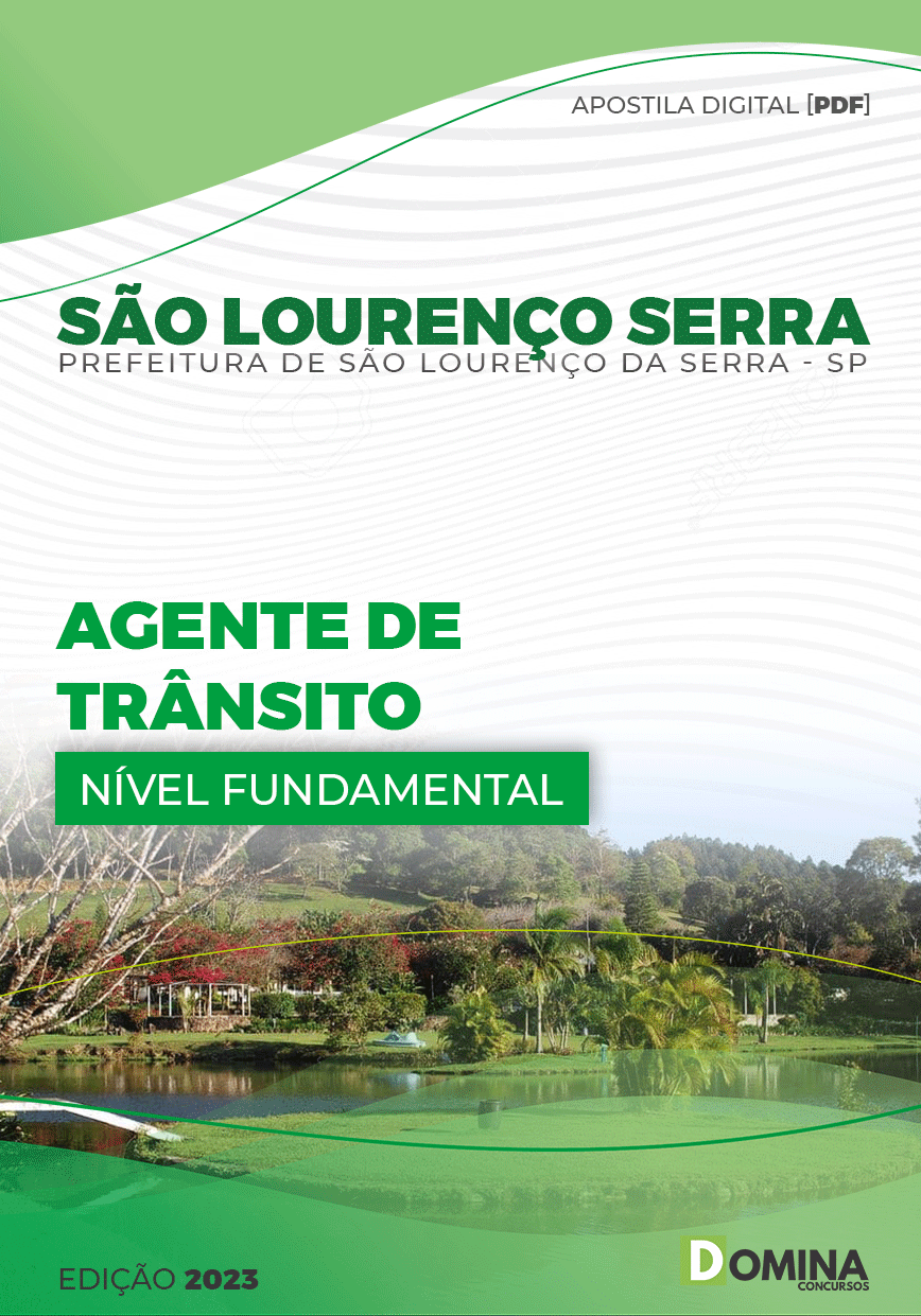 Apostila Pref São Lourenço Serra SP 2023 Agente Trânsito
