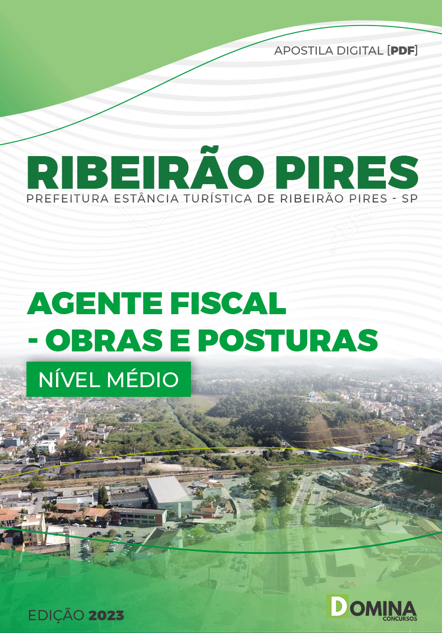 Apostila Digital Pref Ribeirão Pires SP 2023 Agente Fiscal