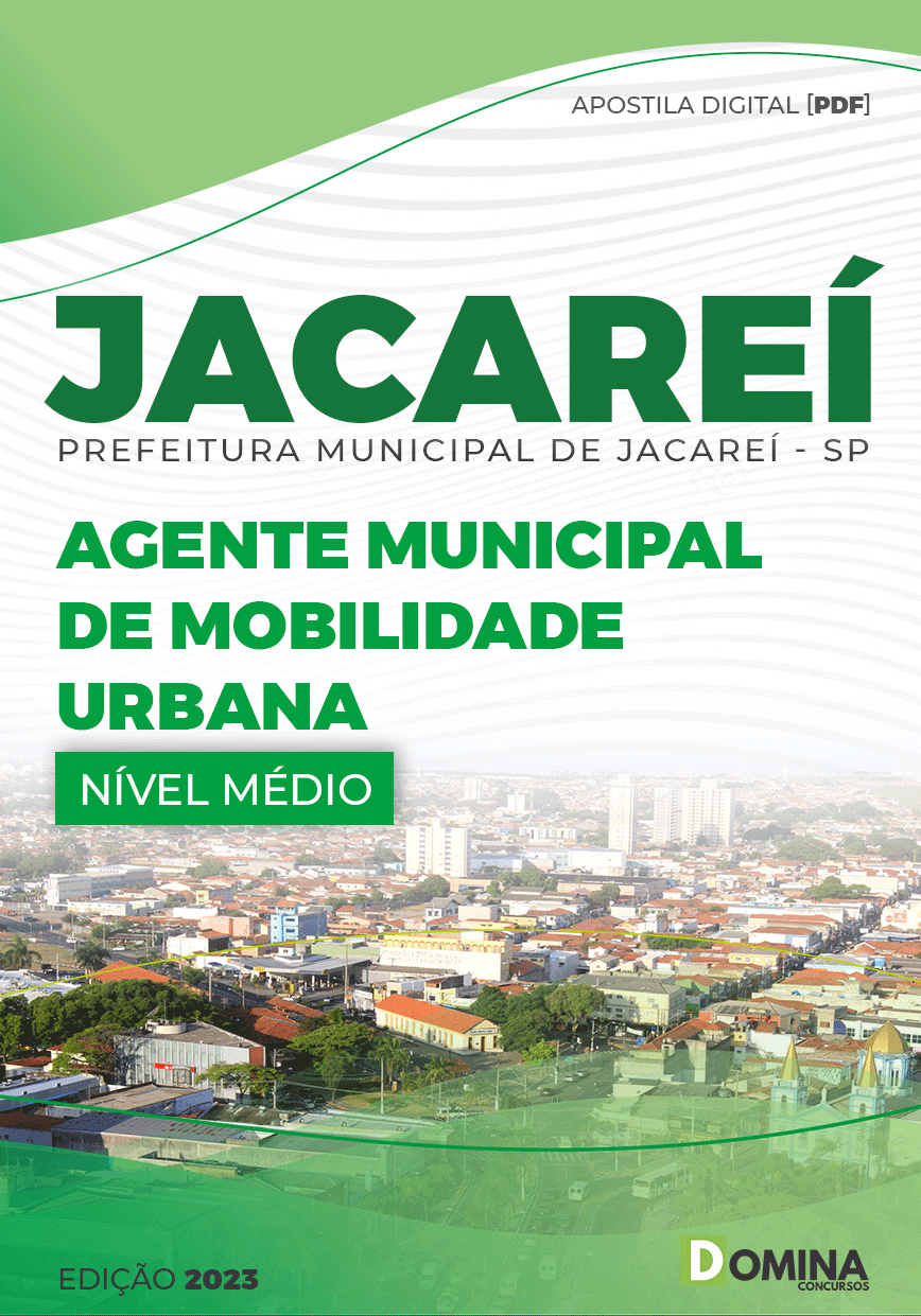 Apostila Pref Jacareí SP 2023 Agente Municipal Mobilidade Urbana