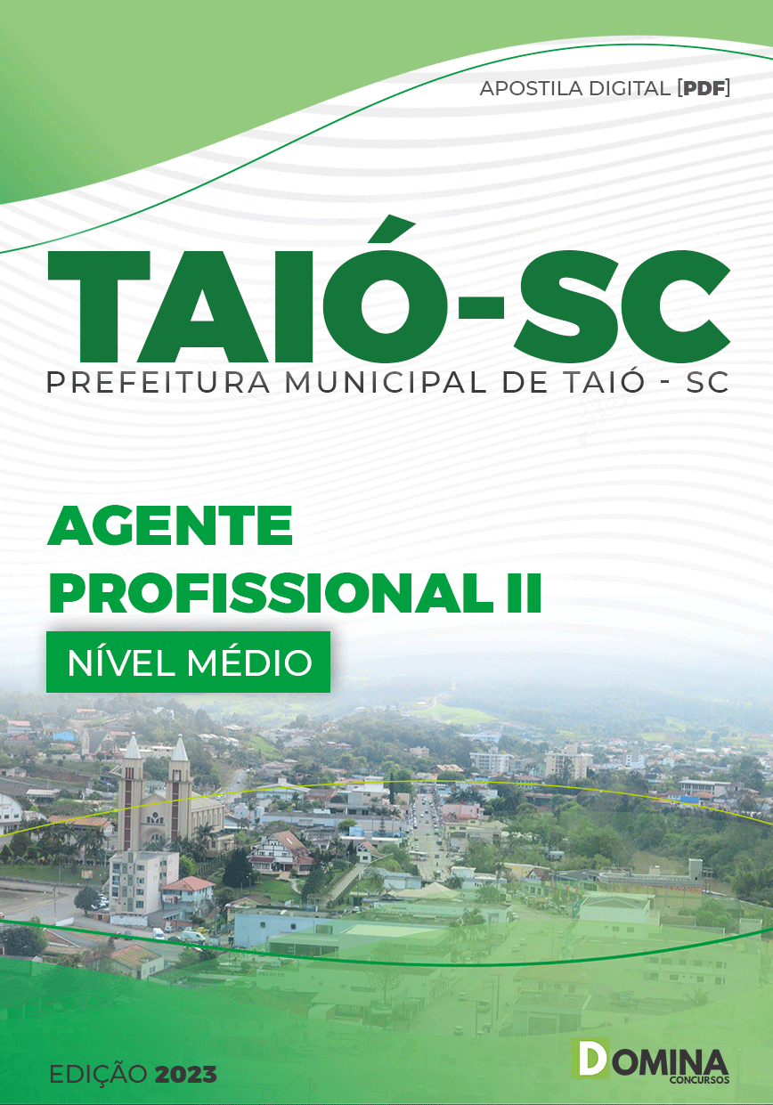 Apostila Concurso Pref Taió SC 2023 Agente Profissional II