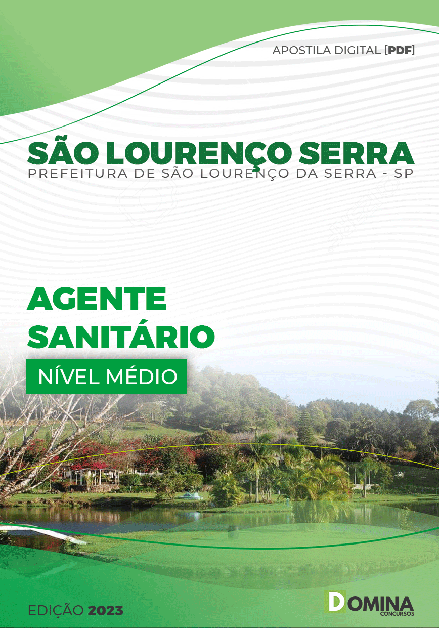 Apostila Pref São Lourenço Serra SP 2023 Agente Sanitário