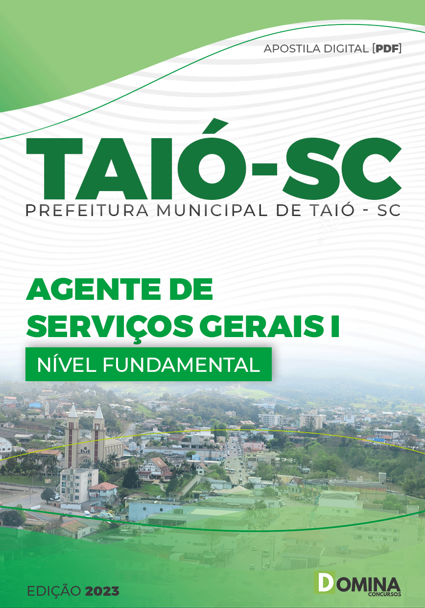Apostila Concurso Pref Taió SC 2023 Agente Serviços Gerais I