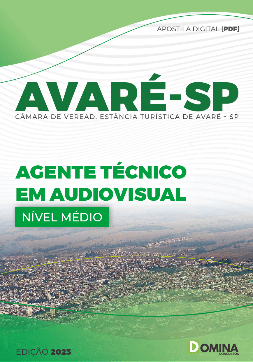 Apostila Câmara Avaré SP 2023 Agente Técnico Audiovisual