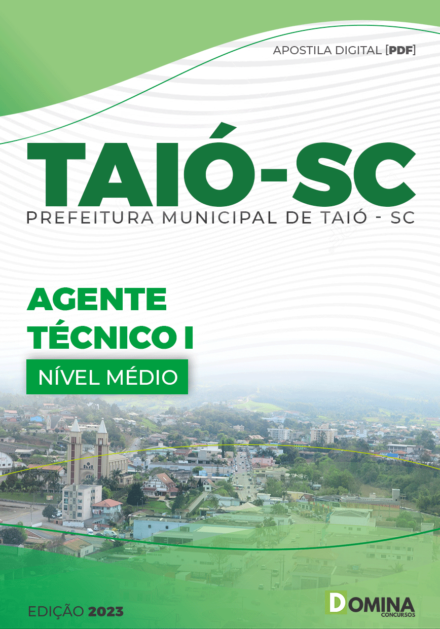 Apostila Concurso Pref Taió SC 2023 Agente Técnico I