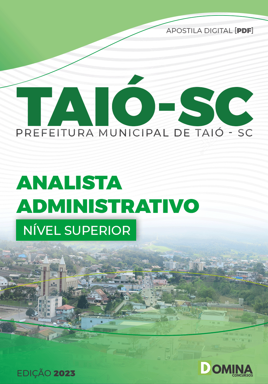Apostila Concurso Pref Taió SC 2023 Analista Administrativo