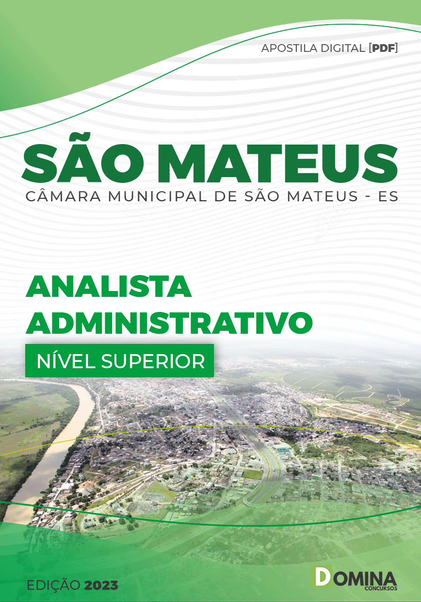 Apostila Câmara São Mateus ES 2023 Analista Administrativo