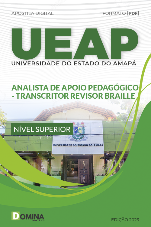 Apostila UEAP 2023 Analista Pedagógico Revisor Braile