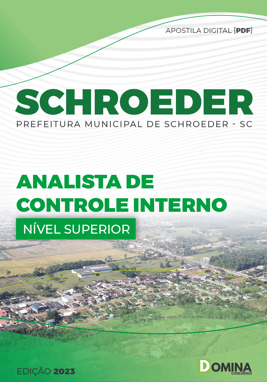 Apostila Pref Schroeder SC 2023 Analista Controle Interno