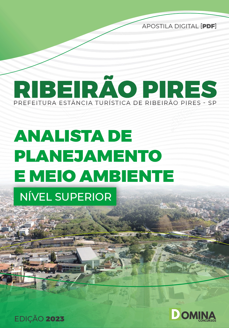 Apostila Pref Ribeirão Pires SP 2023 Analista Planejamento Meio Ambiente