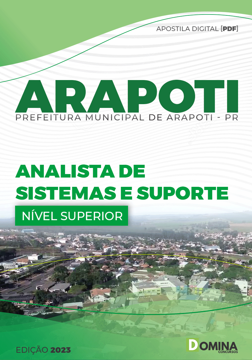 Apostila Pref Arapoti PR 2023 Analista Suporte Técnico