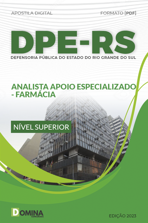 Apostila DPE RS 2023 Analista Especializado Farmácia