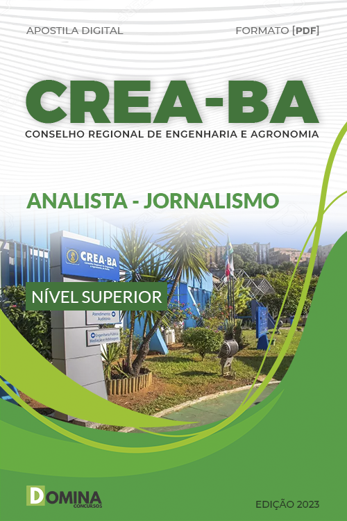 Apostila Digital CREA BA 2023 Analista Jornalismo