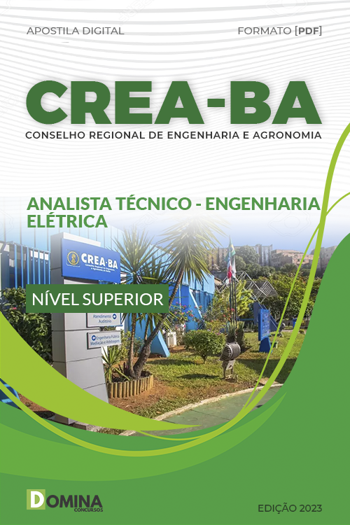 Apostila CREA BA 2023 Analista Técnico Engenharia Elétrica