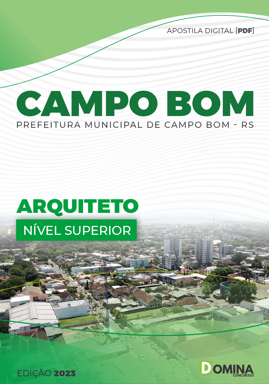 Apostila Digital Pref Campo Bom RS 2023 Arquiteto