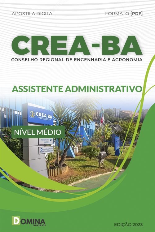 Apostila Digital CREA BA 2023 Assistente Administrativo