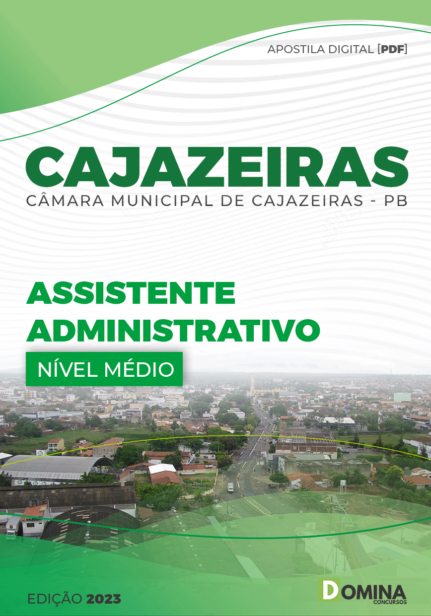 Apostila Câmara Cajazeiras PB 2023 Assistente Administrativo