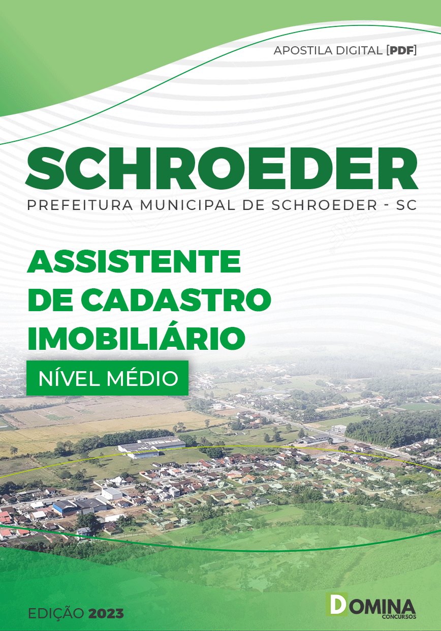 Apostila Pref Schroeder SC 2023 Assistente Cadastro Imobiliário