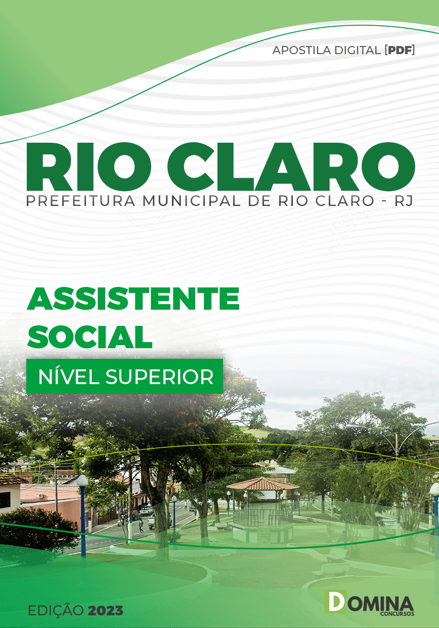 Apostila Concurso Pref Rio Claro RJ 2023 Assistente Social