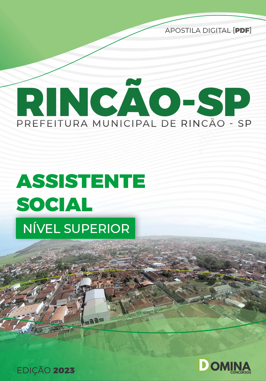 Apostila Concurso Pref Rincão SP 2023 Assistente Social