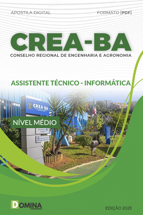 Apostila Digital CREA BA 2023 Assistente técnico Informática