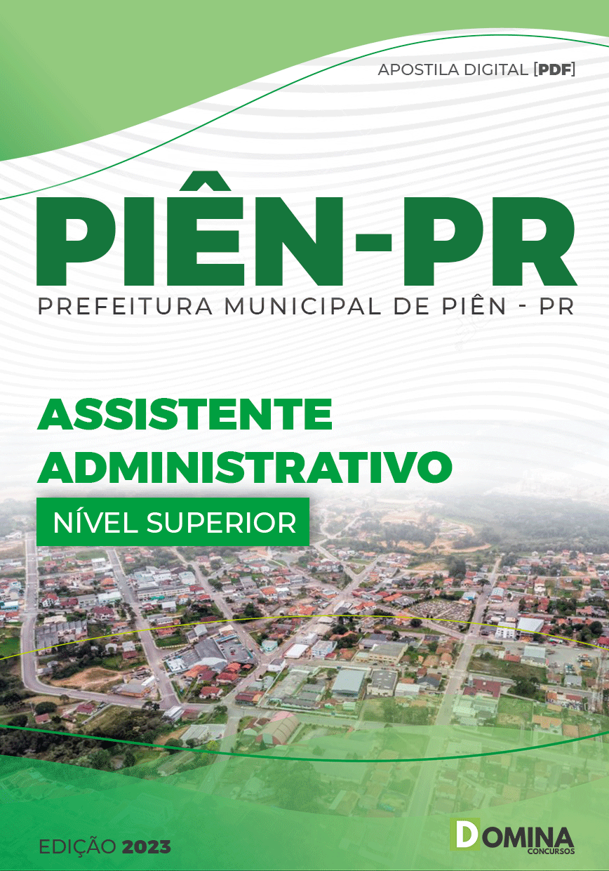 Apostila Concurso Pref PIÊN PR 2023 Assistente Administrativo