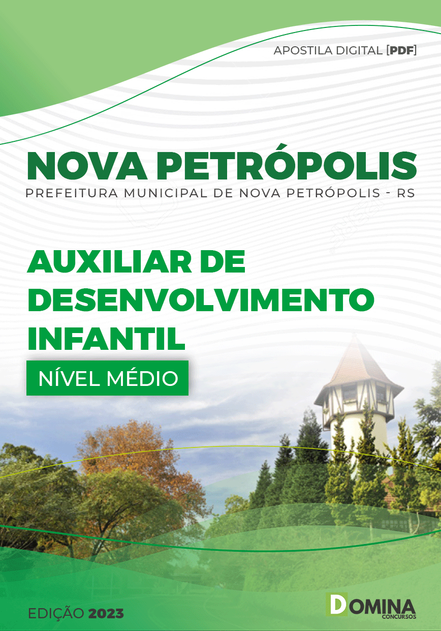 Apostila Pref Nova Petrópolis RS 2023 Auxiliar Desenvolvimento Infantil