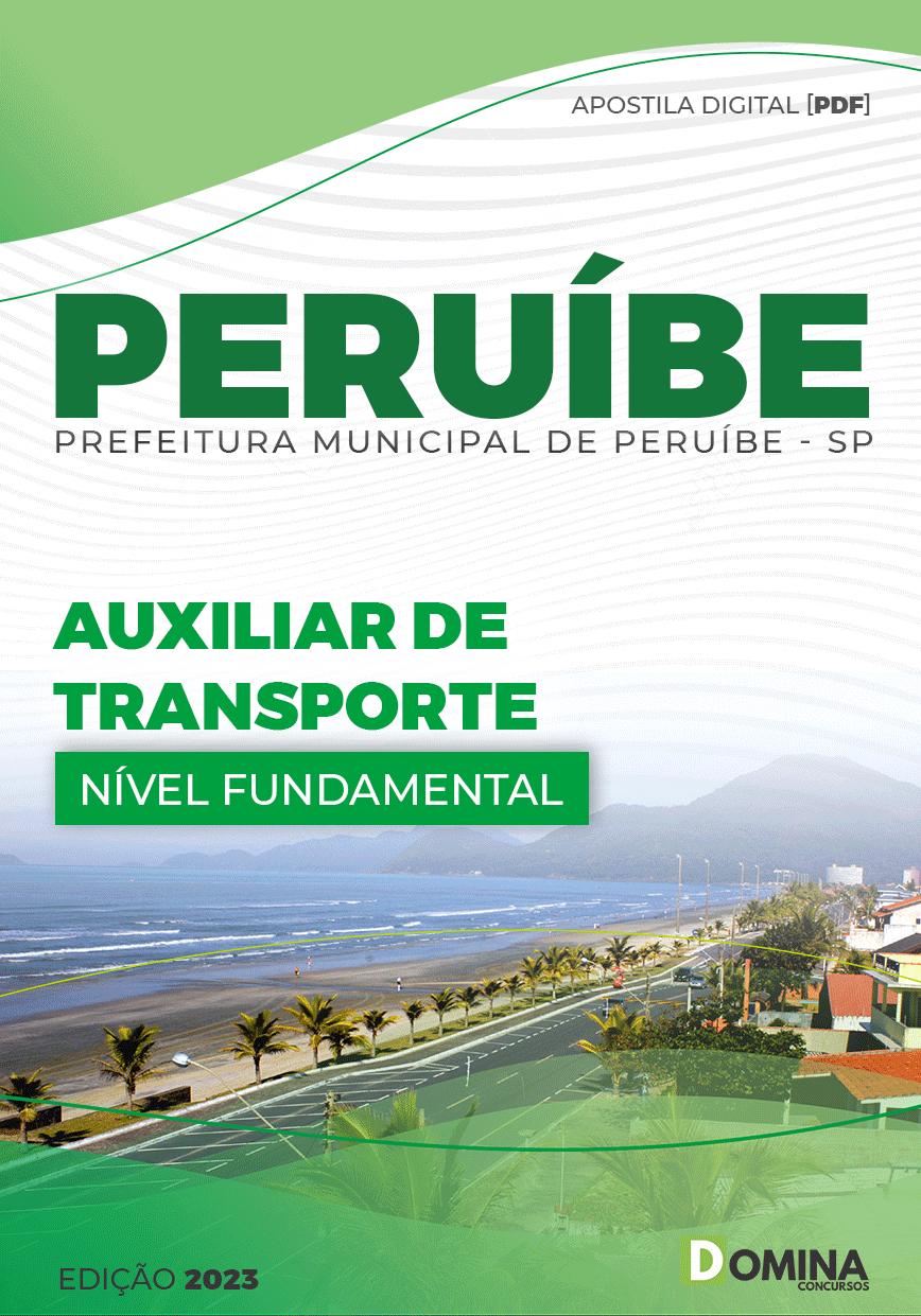 Apostila Digital Pref Peruíbe SP 2023 Auxiliar Transporte