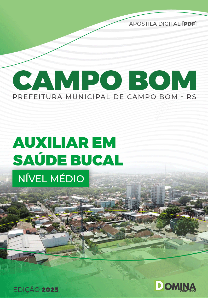 Apostila Pref Campo Bom RS 2023 Auxiliar Saúde Bucal