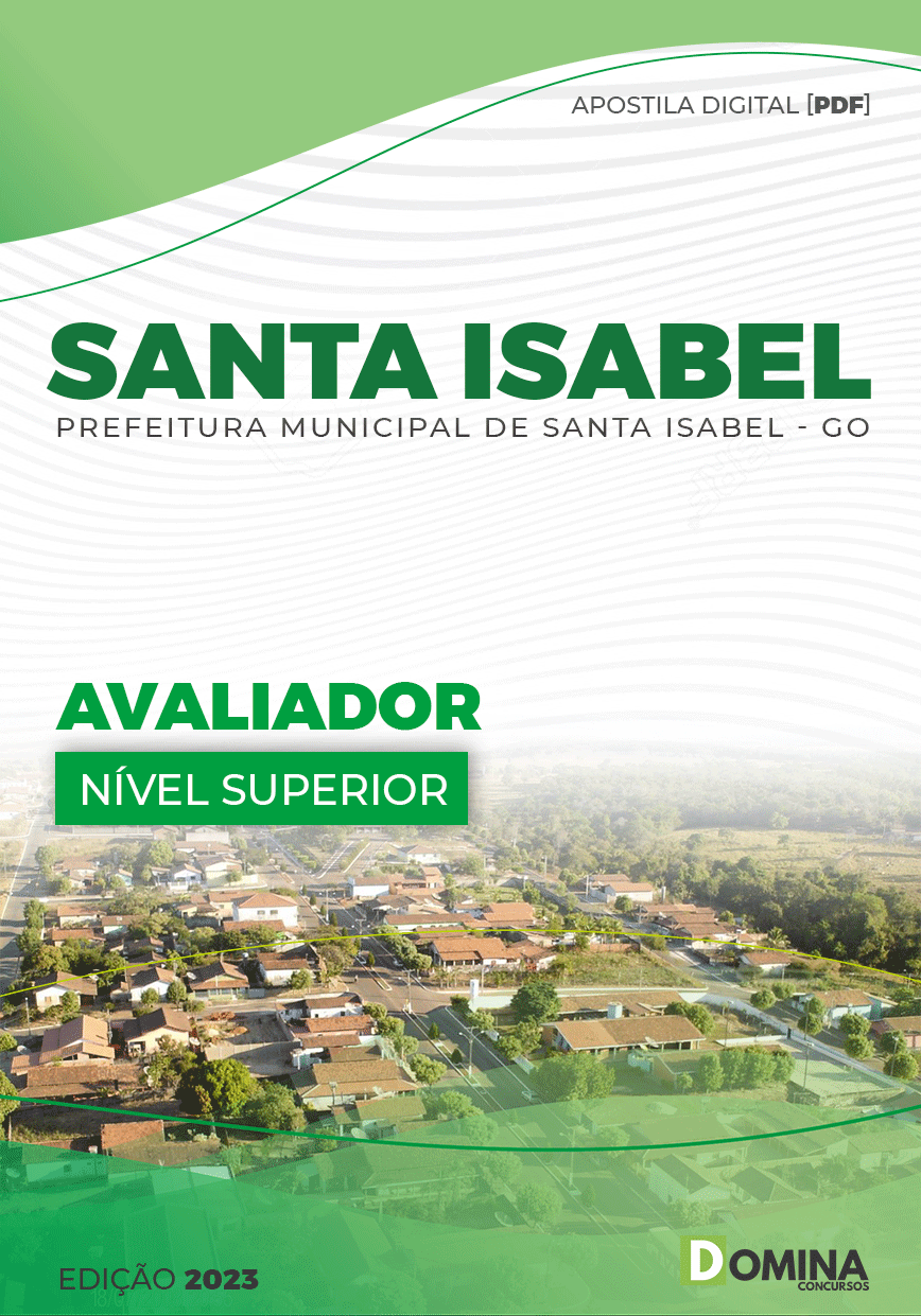Apostila Digital Pref Santa Isabel GO 2023 Avaliador