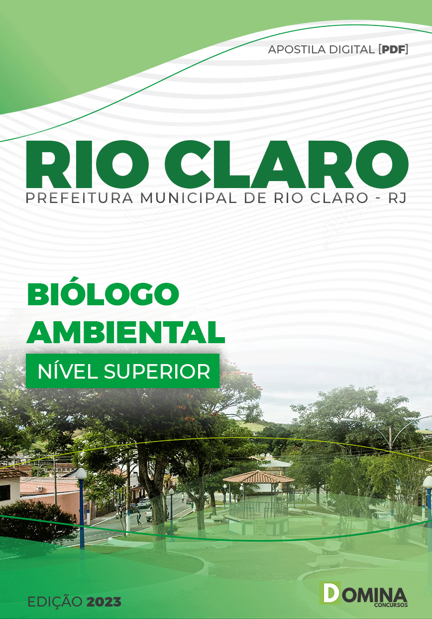 Apostila Concurso Pref Rio Claro RJ 2023 Biólogo Ambiental