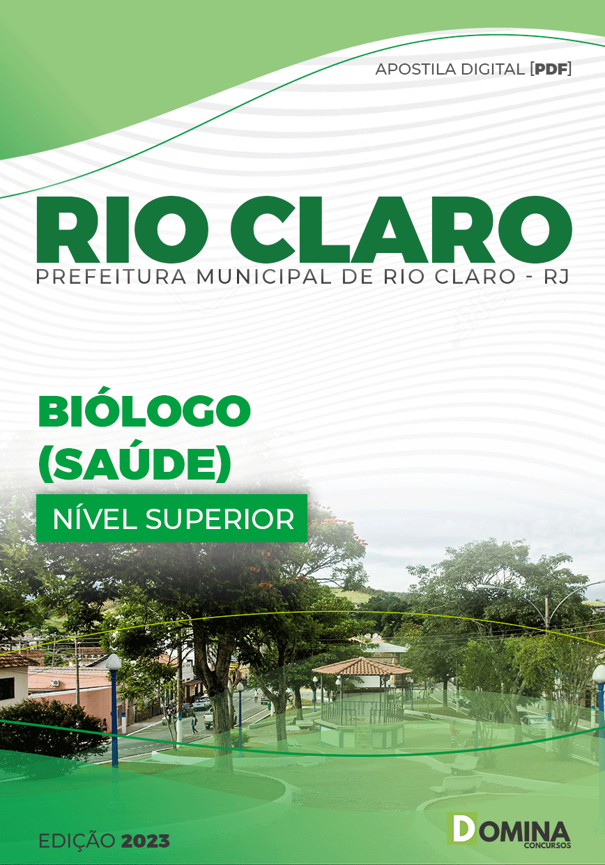 Apostila Concurso Pref Rio Claro RJ 2023 Biólogo Saúde
