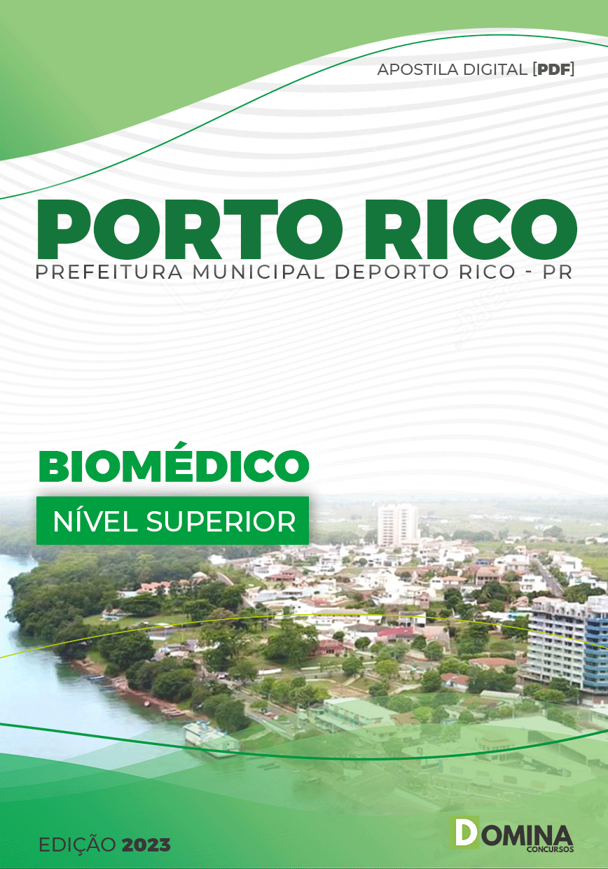 Apostila Digital Pref Porto Rico PR 2023 Biomédico