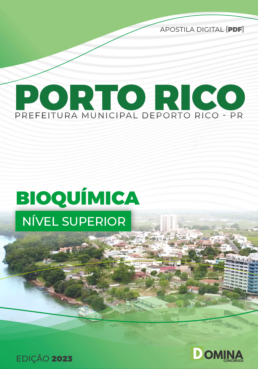 Apostila Digital Pref Porto Rico PR 2023 Bioquímico