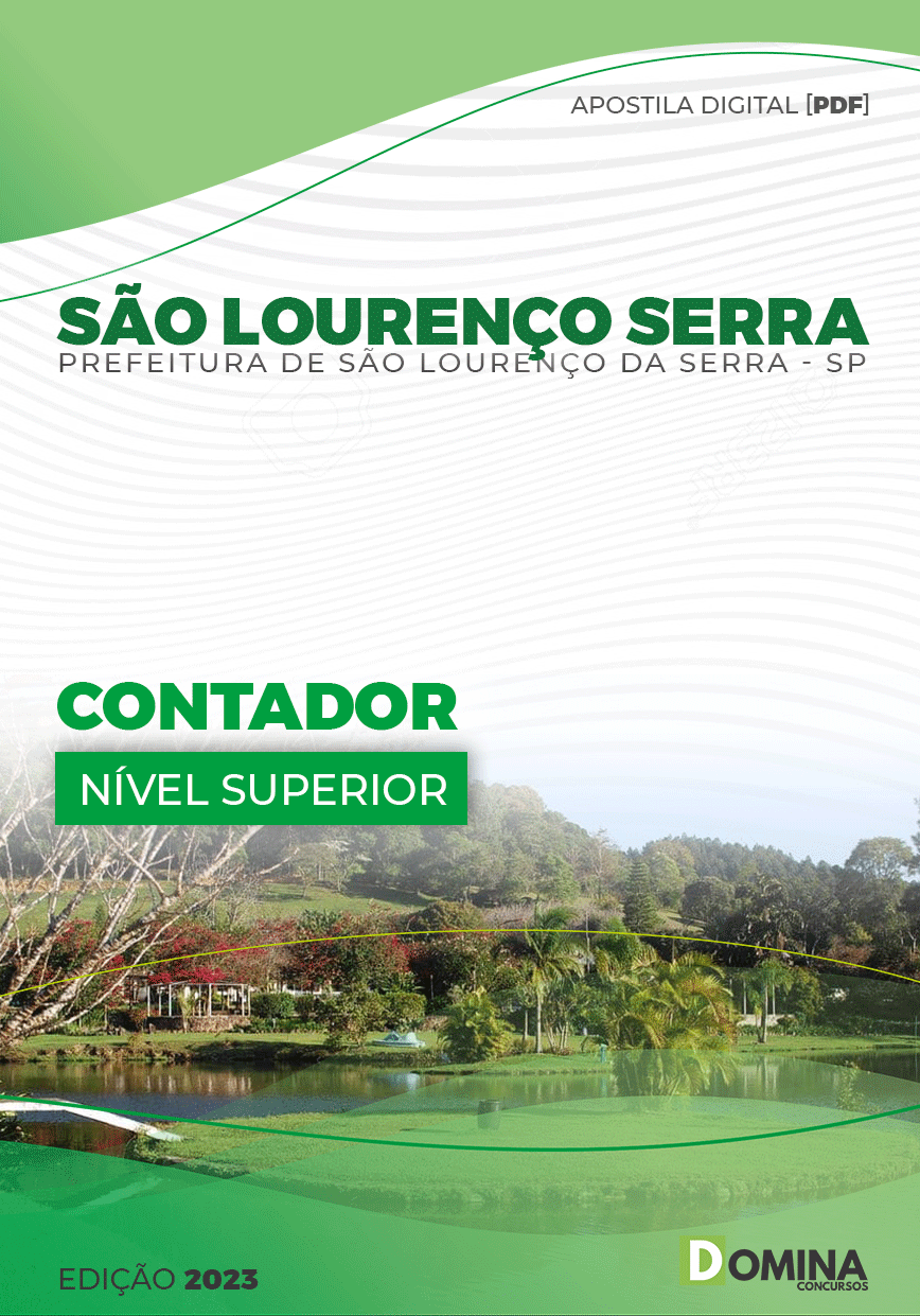 Apostila Pref São Lourenço Serra SP 2023 Contador