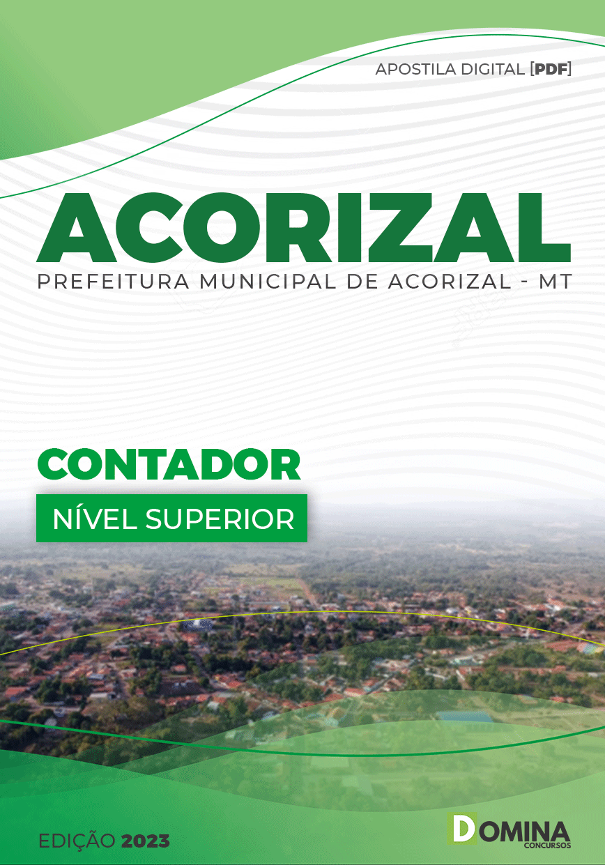Apostila Concurso Pref Acorizal MT 2023 Contador