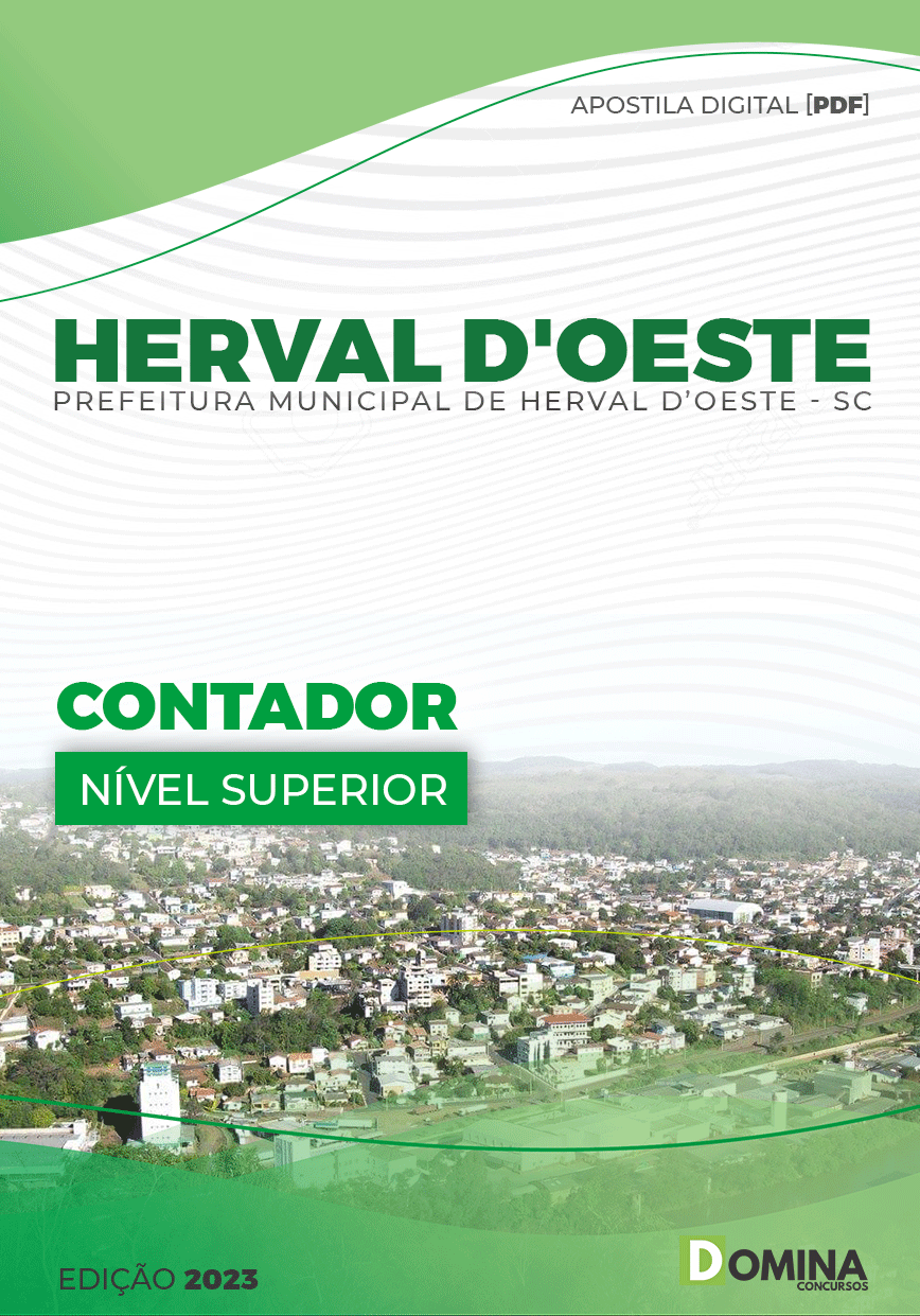 Apostila Digital Pref Herval D’Oeste SC 2023 Contador