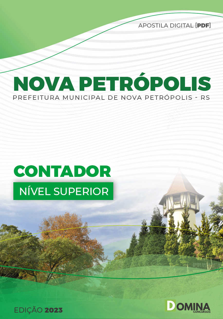 Apostila Digital Pref Nova Petrópolis RS 2023 Contador