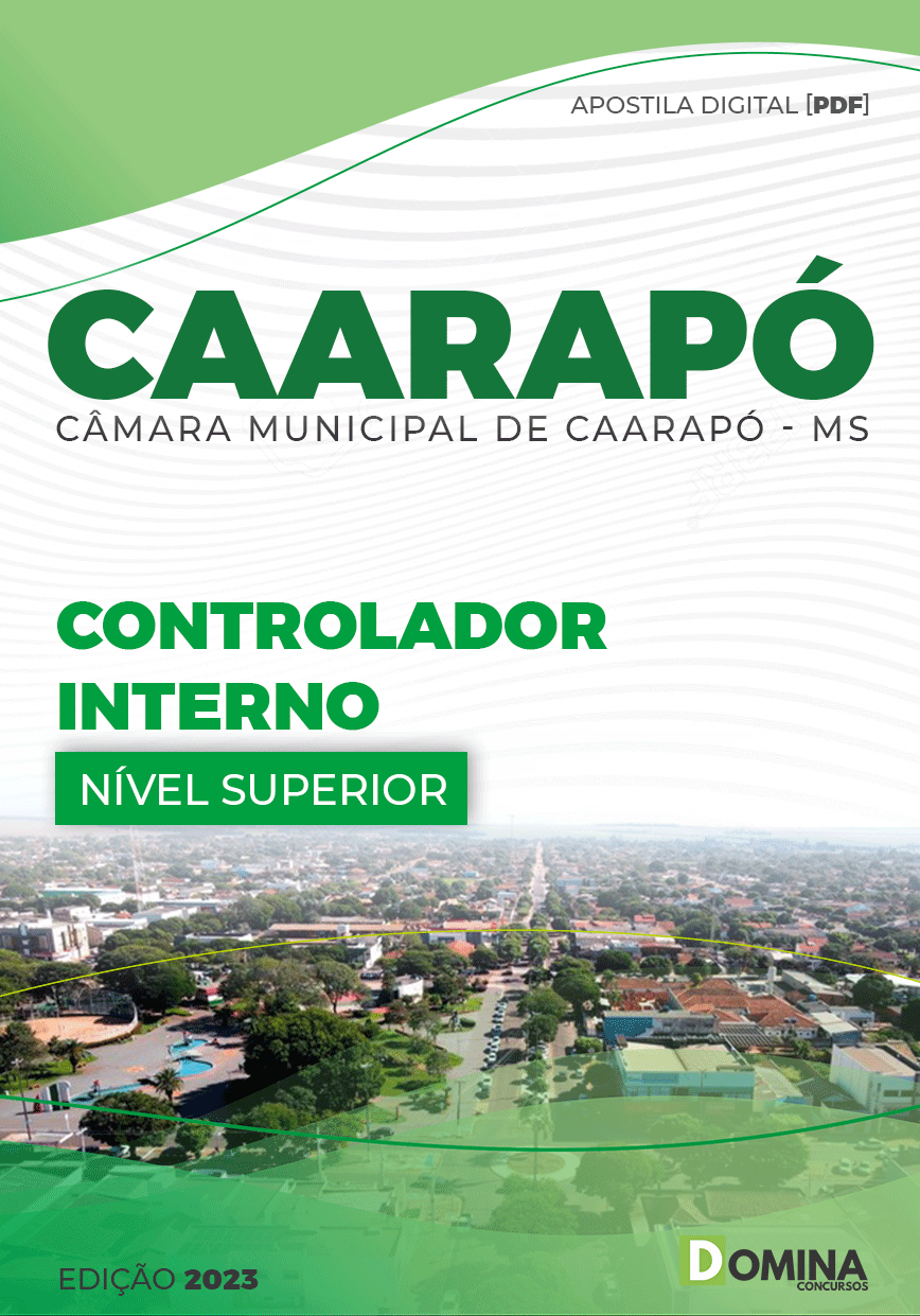 Apostila Concurso Pref Caarapó MS 2023 Controlador Interno