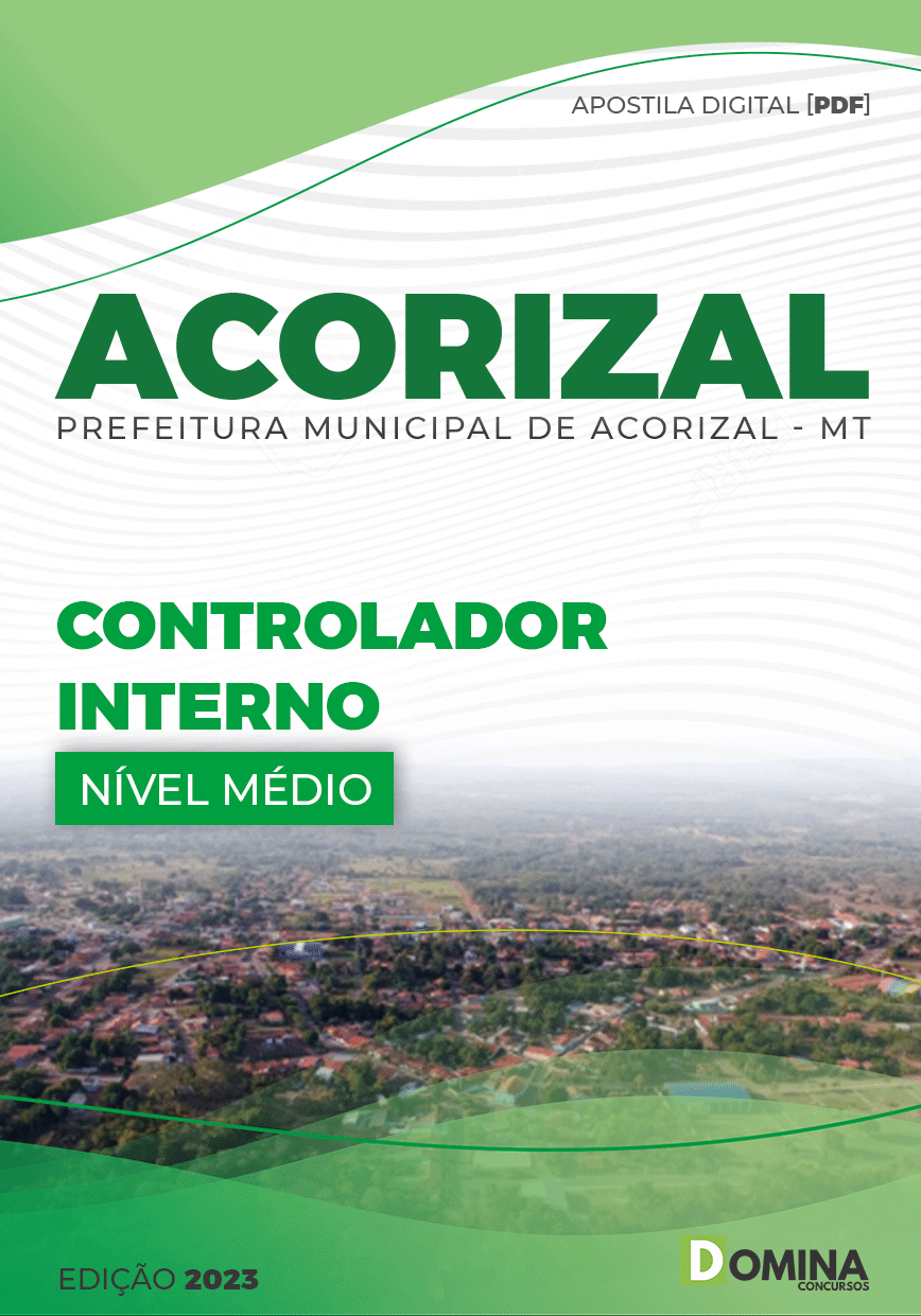 Apostila Digital Pref Acorizal MT 2023 Controlador Interno