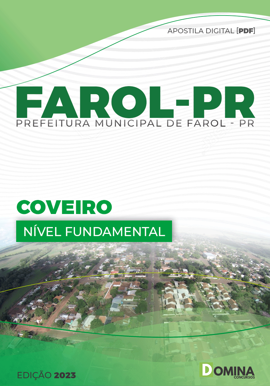 Apostila Digital Concurso Pref Farol PR 2023 Coveiro