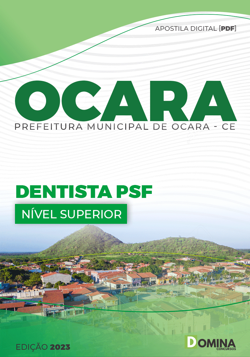 Apostila Concurso Pref Ocara CE 2023 Dentista PSF