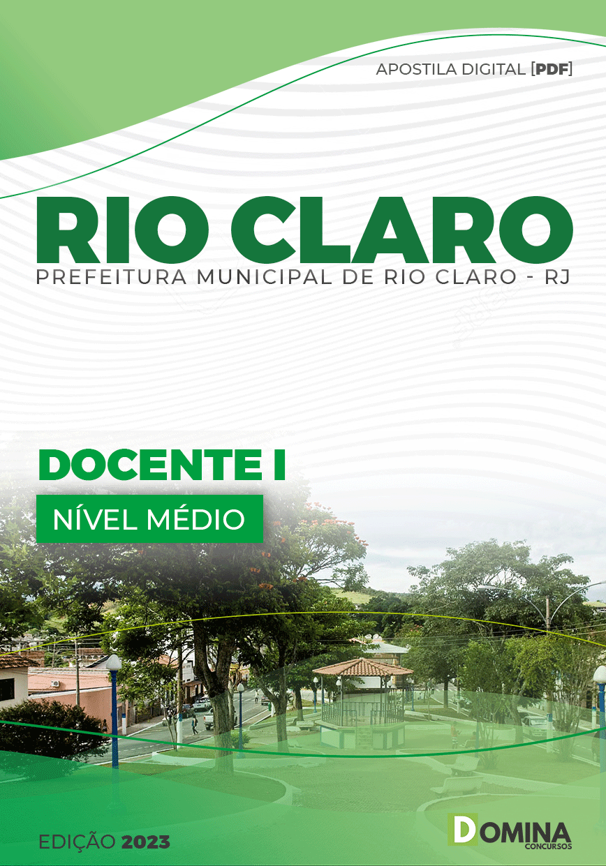 Apostila Concurso Pref Rio Claro RJ 2023 Docente I