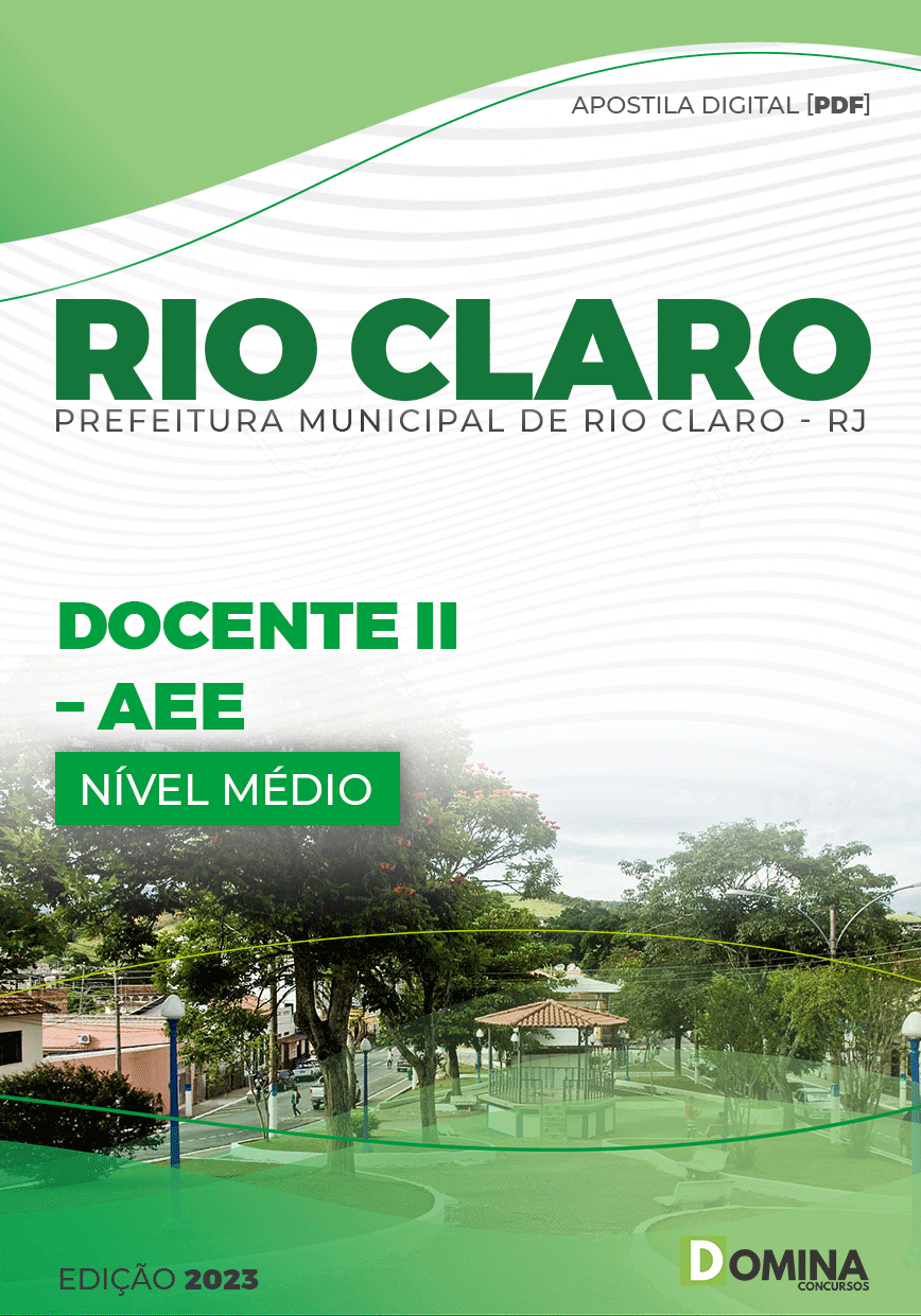 Apostila Concurso Pref Rio Claro RJ 2023 Docente II AEE