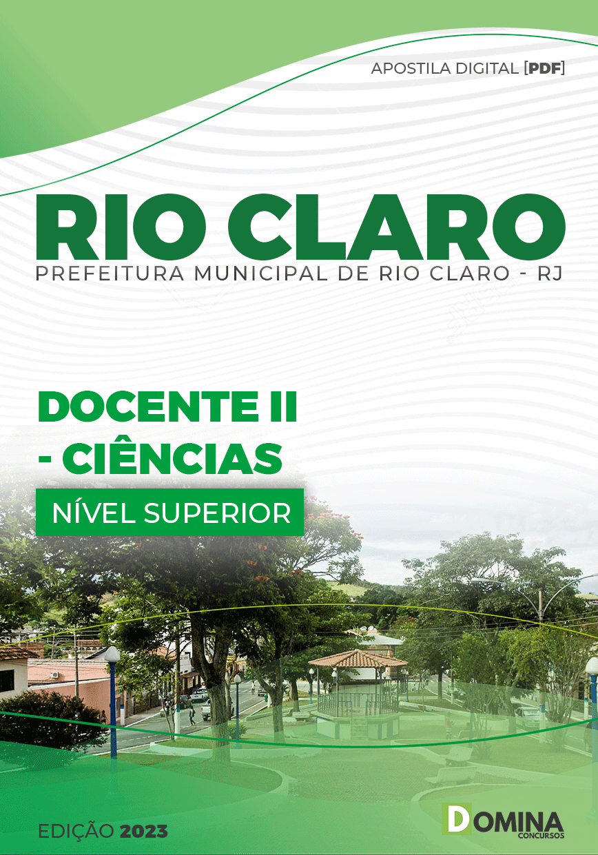 Apostila Pref Rio Claro RJ 2023 Docente II Ciências