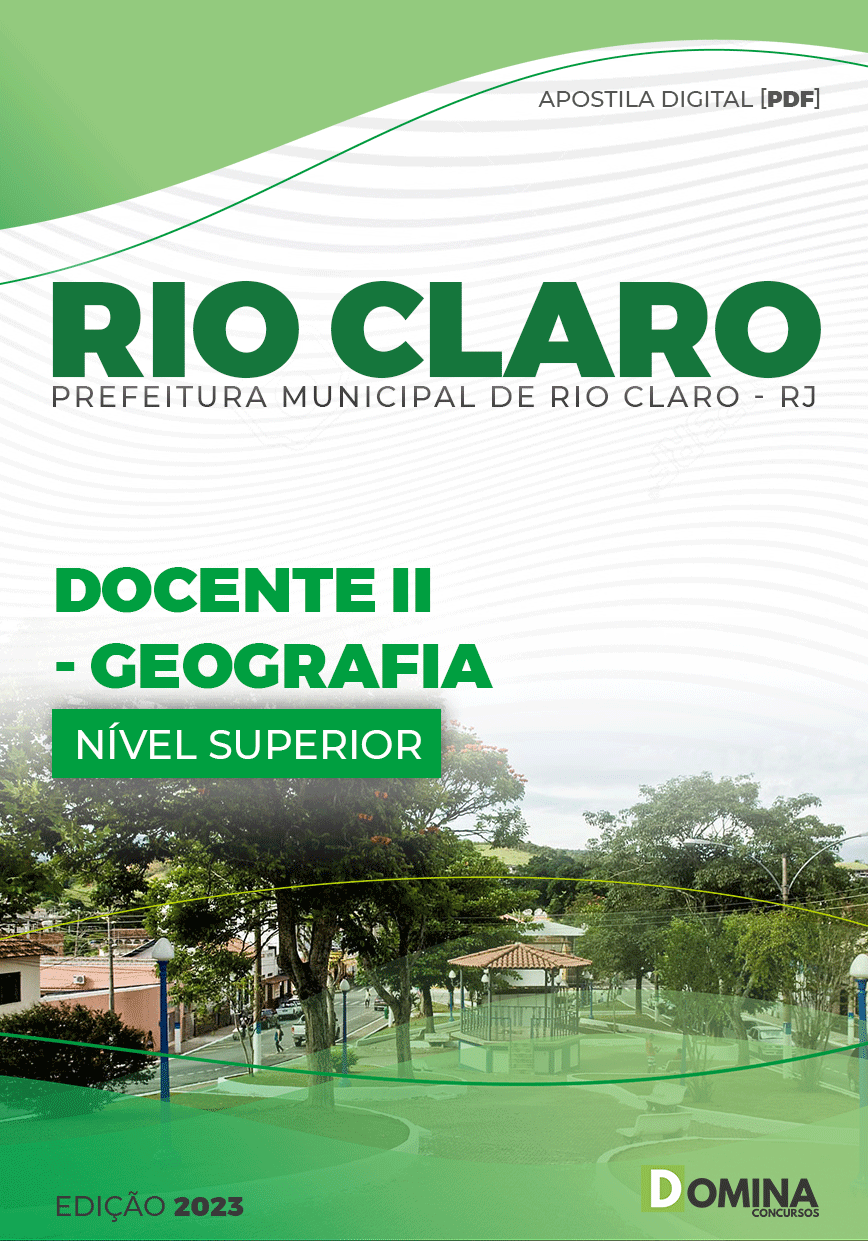 Apostila Pref Rio Claro RJ 2023 Docente II Geografia