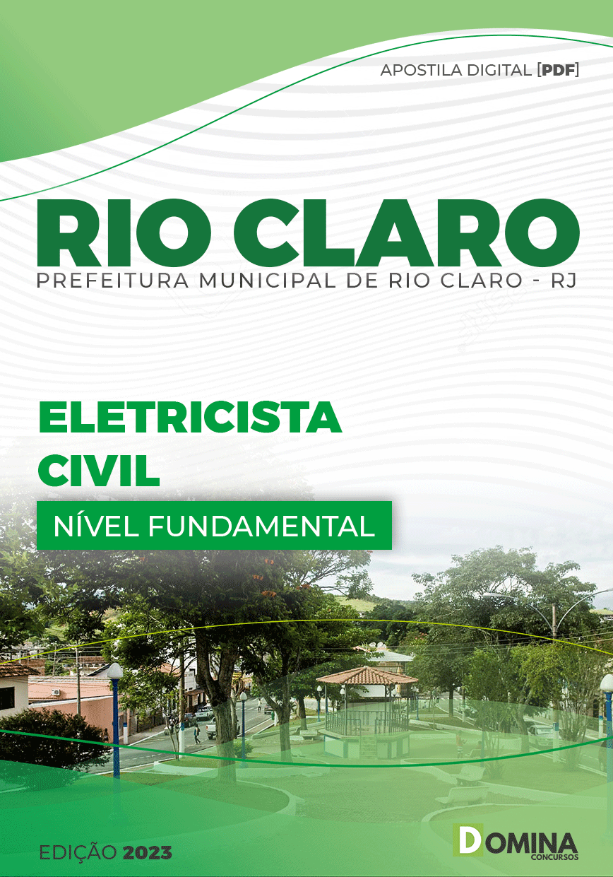 Apostila Concurso Pref Rio Claro RJ 2023 Eletricista Civil