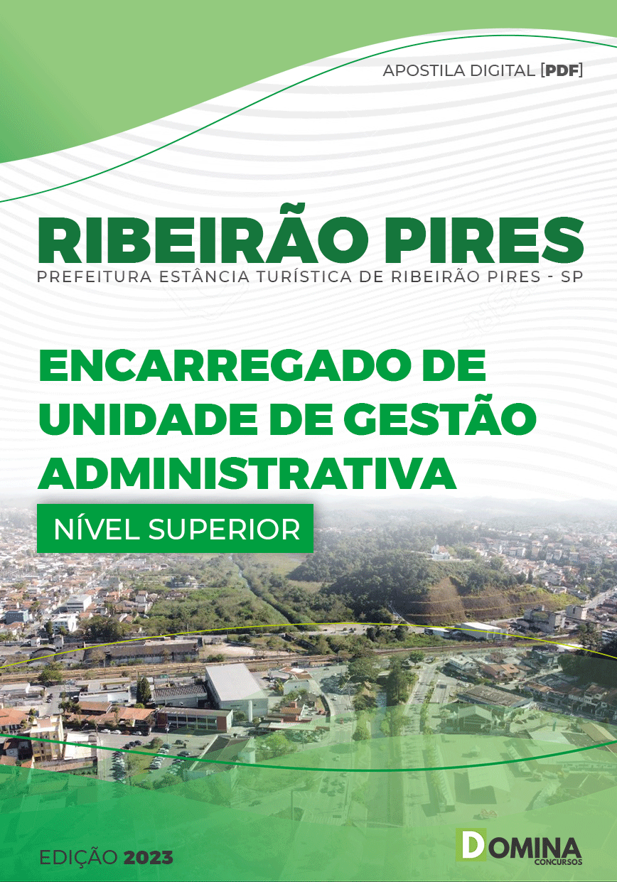 Apostila Pref Ribeirão Pires SP 2023 Encarregado Gestão Administrativo