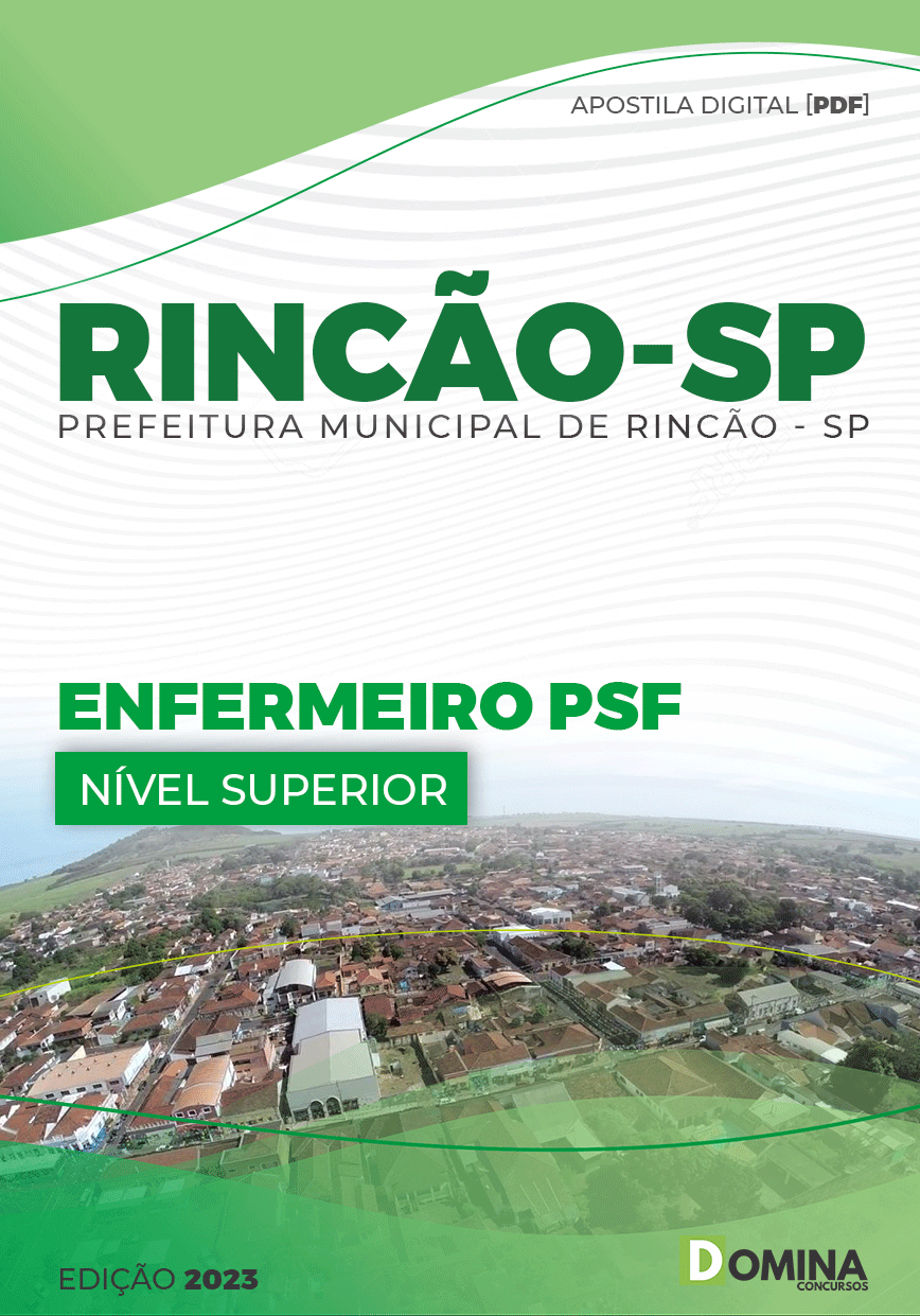 Apostila Concurso Pref Rincão SP 2023 Enfermeiro ESF